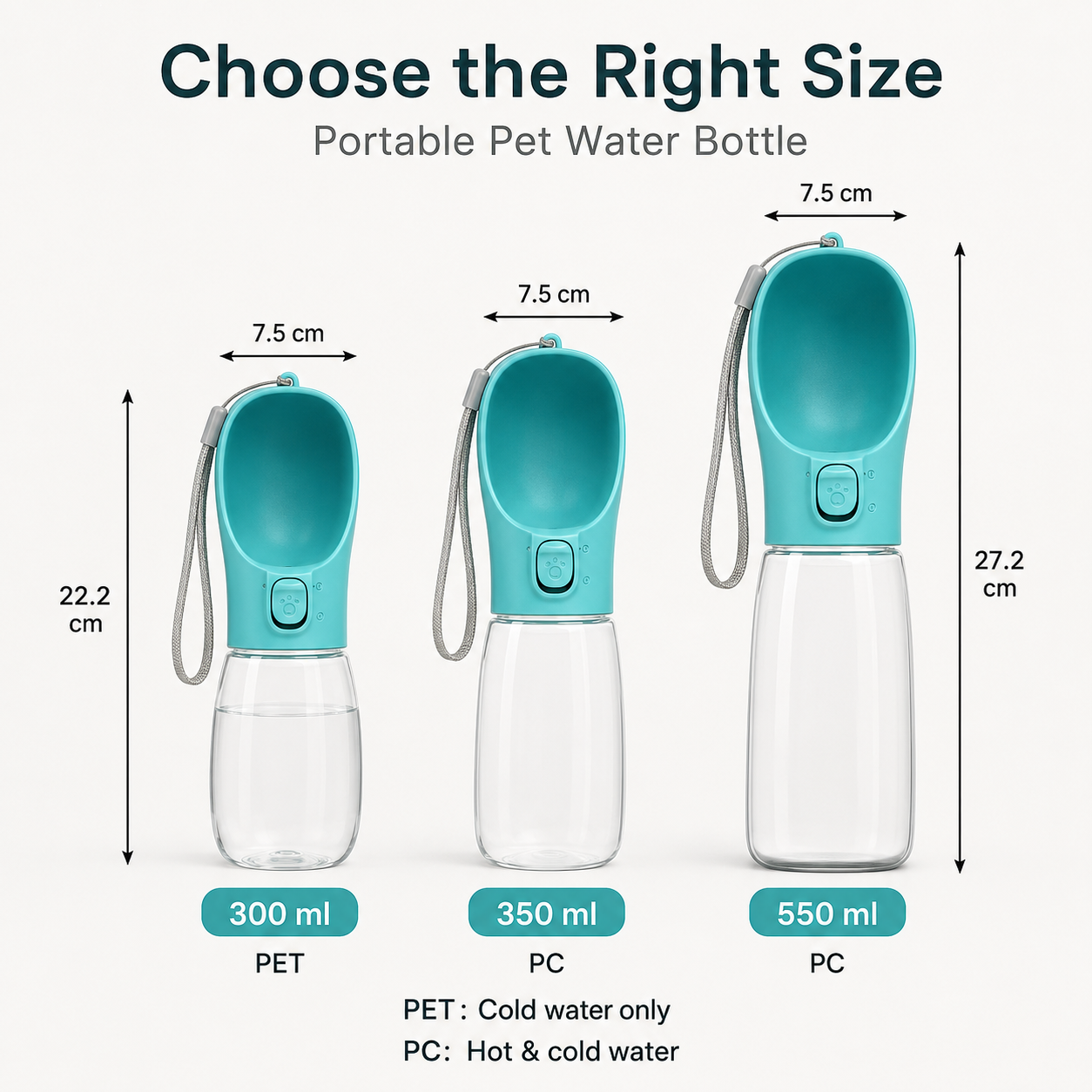 Pet Portable Dog Water Bottle